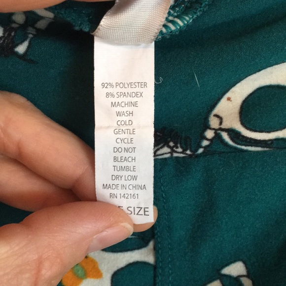 Unicorn skeleton bow leggings - Picture 6 of 6